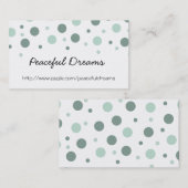 Carte De Visite Points de monnaie (Devant / Derrière)