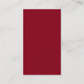 Carte De Visite Points de sifflement de framboise rétros (Dos)