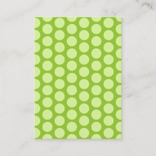 Carte De Visite Points de vert pâle