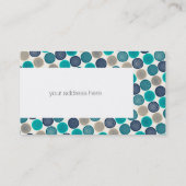 Carte De Visite Points du cercle scandinave Mandala Motif 1 (Dos)