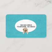 Carte De Visite Points Empreintes de pattes et Embossés (Dos)