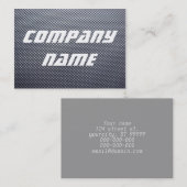 Carte De Visite Points en métal (Devant / Derrière)