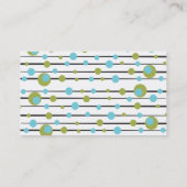 Carte De Visite Points et lignes rétro amusants (Dos)