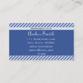 Carte De Visite Points Et Rayures De Charme (Twinkle) (Dos)