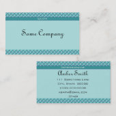 Carte De Visite Points Et Rayures De Charme (Vue Océan) (Devant / Derrière)