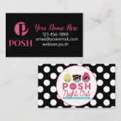 Carte De Visite Points faits sur commande parfaitement snob de (Devant / Derrière)