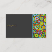 Carte De Visite Points géniaux gris-foncé (Dos)