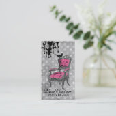 Carte De Visite Points gris fabuleusement français de la (Debout devant)