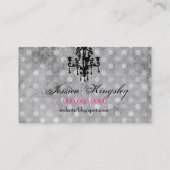 Carte De Visite Points gris fabuleusement français de la (Dos)