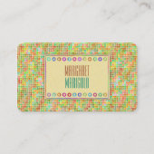 Carte De Visite Points Jaune (Devant)