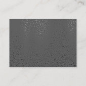 Carte De Visite Points métalliques gris Motif (Dos)