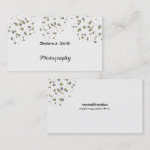 Carte De Visite Points modernes Confetti Gold Blush (Devant / Derrière)