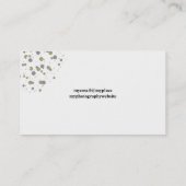 Carte De Visite Points modernes Confetti Gold Blush (Dos)