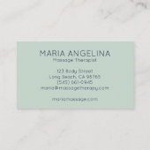 Carte De Visite Points n tirets Motif d'aquarelle moderne géométri (Dos)