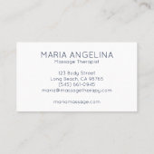 Carte De Visite Points n tirets Motif d'aquarelle moderne géométri (Dos)