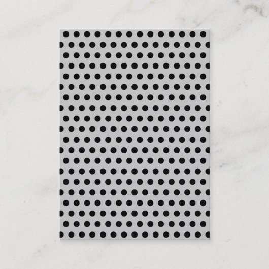 Carte De Visite Points noirs sur gris clair (Devant)
