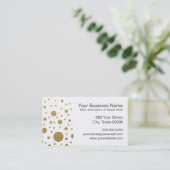 Carte De Visite Points or au hasard stylish (Debout devant)