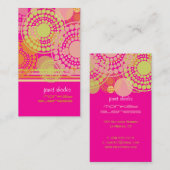 Carte De Visite Points rétro personnalisables PixDezines (Devant / Derrière)