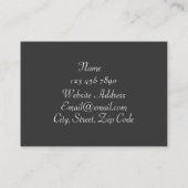 Carte De Visite Points roses (Dos)