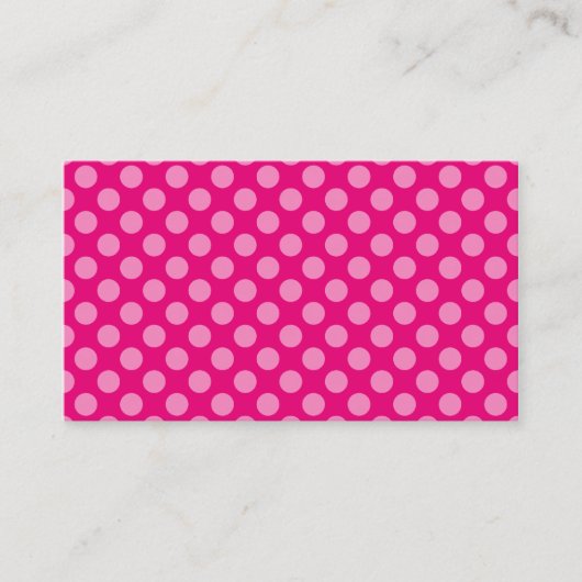 Carte De Visite Points roses (Devant)
