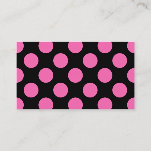 Carte De Visite Points roses chauds (Devant)