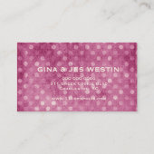 Carte De Visite Points roses texturisés de cru de la (Dos)