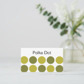 Carte De Visite Points verts (Debout devant)