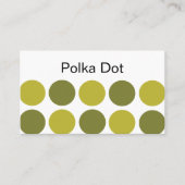 Carte De Visite Points verts (Devant)