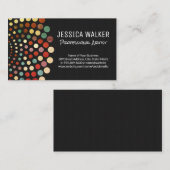 Carte De Visite Points Vintages artistiques (Devant / Derrière)