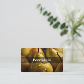 Carte De Visite Poire / Poires / Fruit (Debout devant)