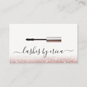 Carte De Visite Poireaux maquillage Artiste Rose Gold Mascara bros