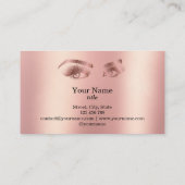 Carte De Visite Poireaux maquillage Artiste Rose Gold Mascara Brow (Dos)