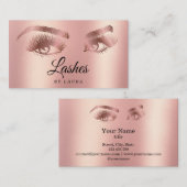 Carte De Visite Poireaux maquillage Artiste Rose Gold Mascara Brow (Devant / Derrière)