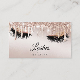 Carte De Visite Poireaux maquillage Artiste Rose Gold Mascara Brow