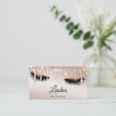 Carte De Visite Poireaux maquillage Artiste Rose Gold Mascara Brow (Debout devant)