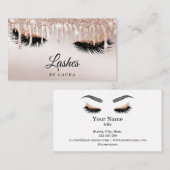 Carte De Visite Poireaux maquillage Artiste Rose Gold Mascara Brow (Devant / Derrière)