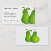 Carte De Visite Poires (Devant / Derrière)