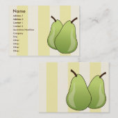 Carte De Visite Poires - potelées (Devant / Derrière)