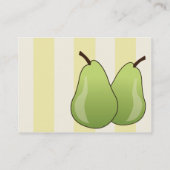 Carte De Visite Poires - potelées (Dos)