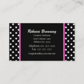 Carte de visite Pois (Dos)