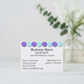 Carte de visite Pois Aqua & Blue (Debout devant)