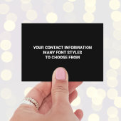 Carte de visite Pois blanc