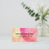 Carte De Visite Pois brossé à deux tons contemporains (Debout devant)