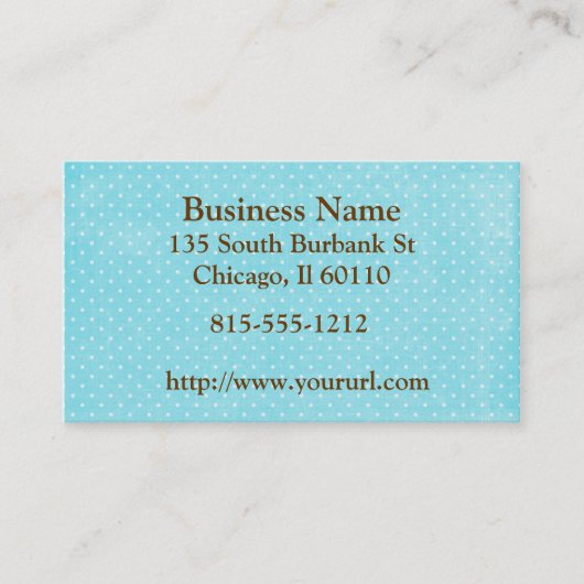 Carte De Visite Pois d'Aqua (Devant)