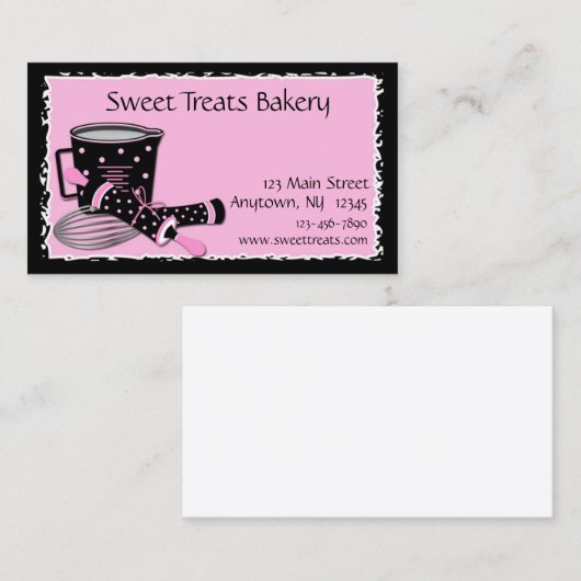 Carte De Visite Pois de cuisson (Devant / Derrière)