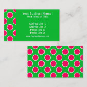 Carte De Visite Pois de pastèque (Devant / Derrière)