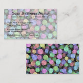 Carte De Visite Pois de scintillement d'arc-en-ciel (Devant / Derrière)