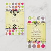 Carte de visite Pois funky (Devant / Derrière)