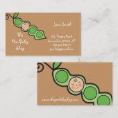 Carte De Visite Pois lunatique de bébé dans une bande dessinée (Devant / Derrière)