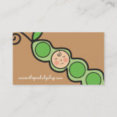 Carte De Visite Pois lunatique de bébé dans une bande dessinée (Dos)